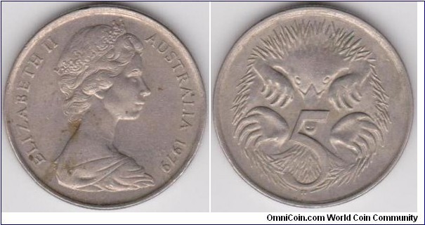 5 Cents Australia 1979