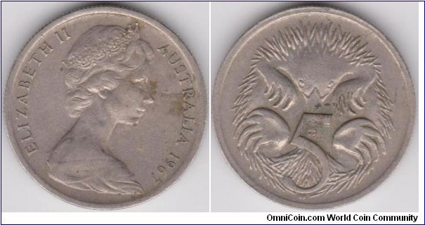 5 Cents Australia 1967