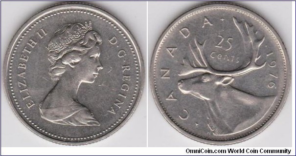 25 Cents Canada 1976