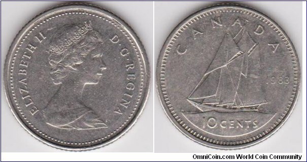 10 Cents Canada 1983 