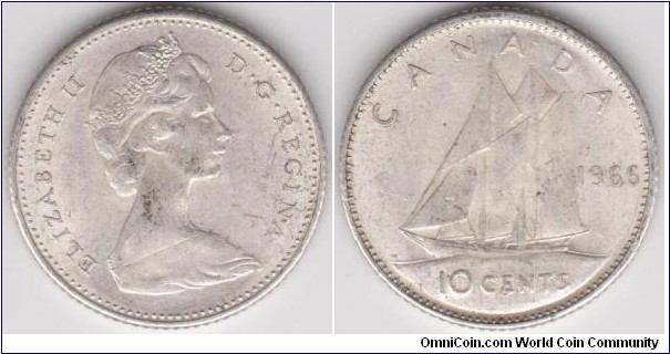 10 Cents Canada 1966