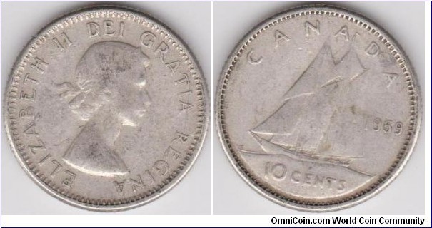 10 Cents Canada 1959