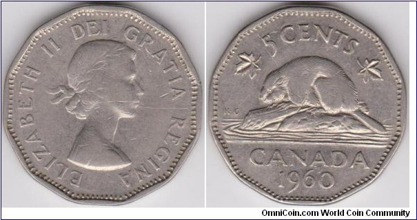 5 Cents Canada 1960