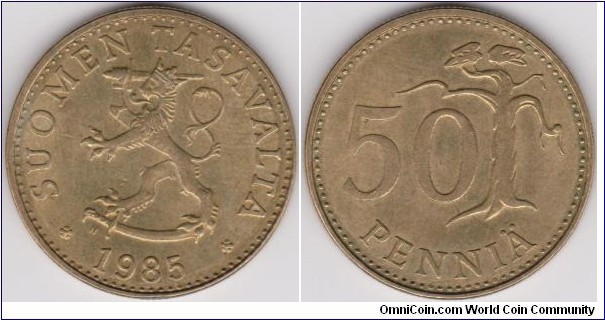 50 Penniä Finland 1985