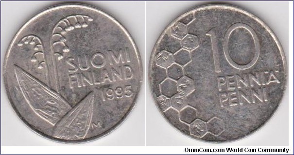 10 Penniä Finland 1995