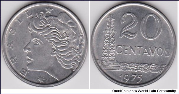 20 Centavos Brazil 1975