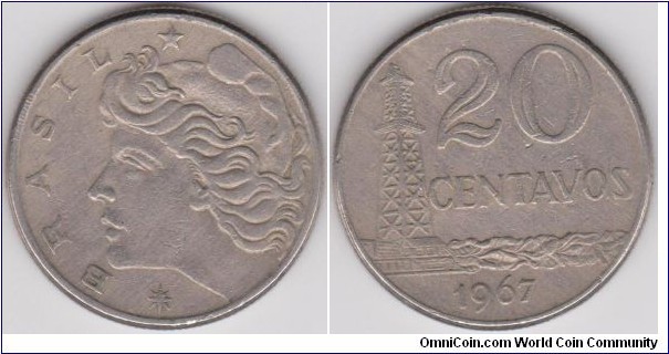 20 Centavos Brazil 1967