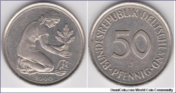 50 Phennig Germany 1990-J