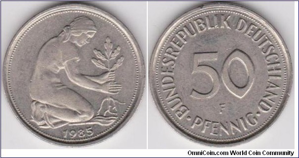 50 Phennig Germany 1985-F 