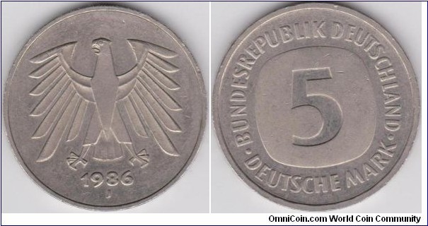 5 Mark Germany 1986