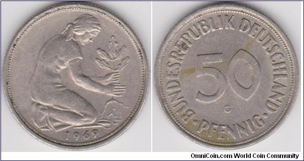 50 Phennig Germany 1969-G 