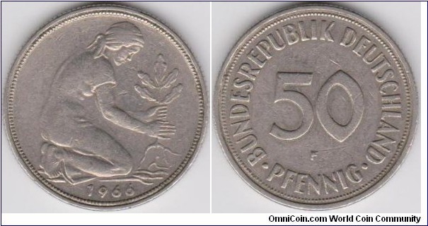 50 Phennig Germany 1966-F 