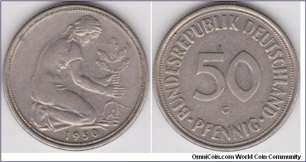 50 Phennig Germany 1950-G