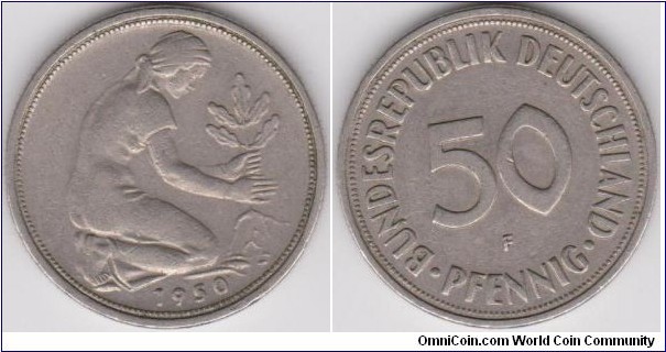 50 Phennig Germany 1950-F 