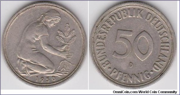 50 Phennig Germany 1950-D
