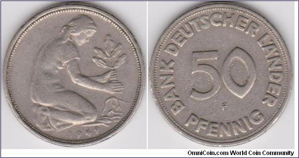 50 Phennig Germany 1949-F 