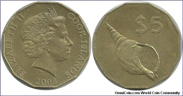 CookIslands 5 Dollars 2003