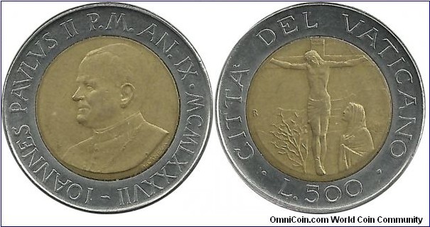 Vatican 500 Lire 1987