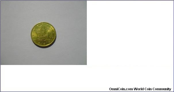 GREECE EURO CENT.VALUE: 50 CTS. YEAR: 2008