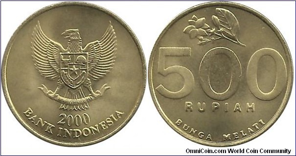 Indonesia 500 Rupiah 2000