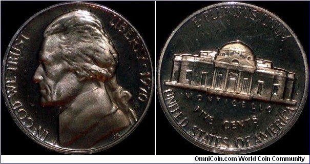 1970S proof nickel