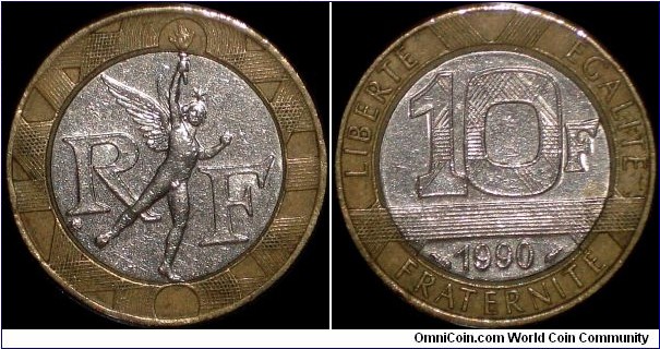 1990 10 franc