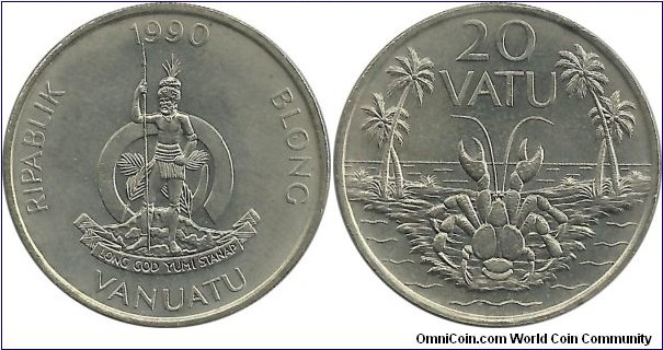 Vanuatu 20 Vatu 1990