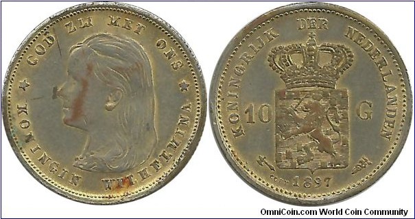 Nederlands 10 Gulden 1897