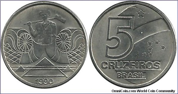 Brasil 5 Cruzeiros 1990