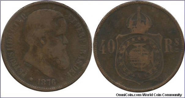 Brasil 40 Reis 1876