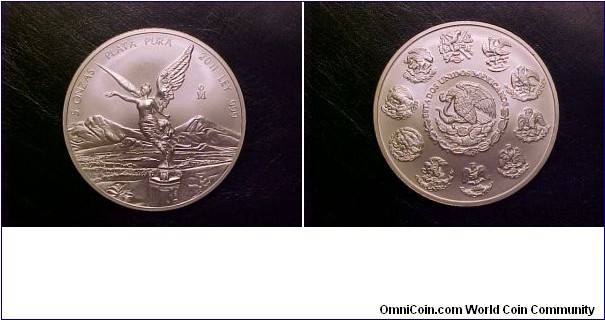 My largest coin ever, a 5-ounce silver Libertad, such a beautiful design!