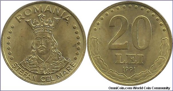 Romania 20 Lei 1991