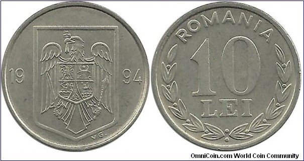 Romania 10 Lei 1994