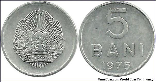 RomaniaSR 5 Bani 1975 - Al