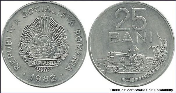 RomaniaSR 25 Bani 1982 - Al