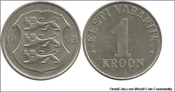 Eesti 1 Kroon 1993