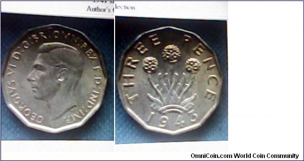 obverse has the head of king george vis rex 11 and reverse has some crops