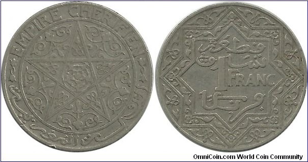 Morocco 1 Franc ND(1921)Pa