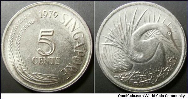 Singapore 1979 5 cents. 