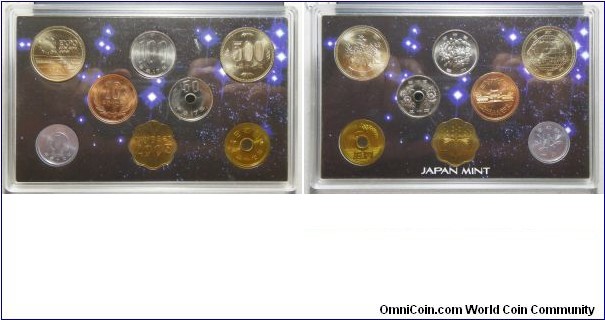 Japan 2005 mint set commemorating Aichi Expo. 