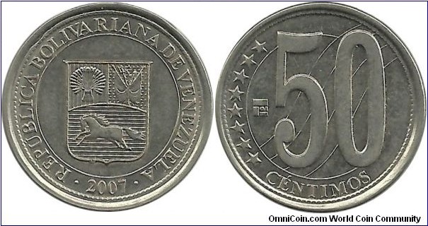 VenezuelaBR 50 Centimos 2007