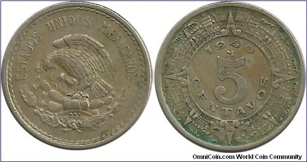 Mexico 5 Centavos 1940