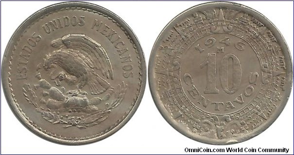 Mexico 10 Centavos 1946