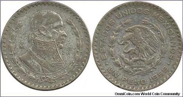 Mexico 1 Peso 1959