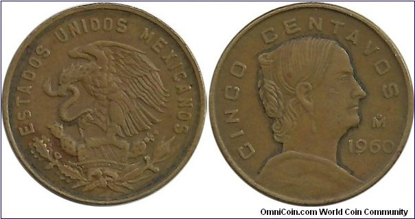 Mexico 5 Centavos 1960