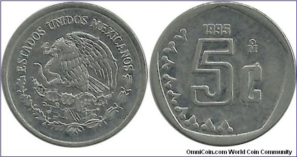 Mexico 5 Centavos 1995