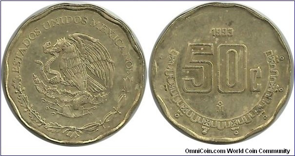 Mexico 50 Centavos 1993