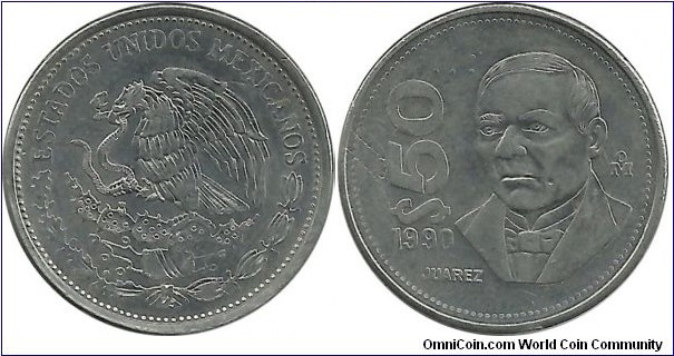 Mexico 50 Pesos 1990