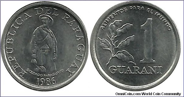 Paraguay 1 Guarani 1986-FAO