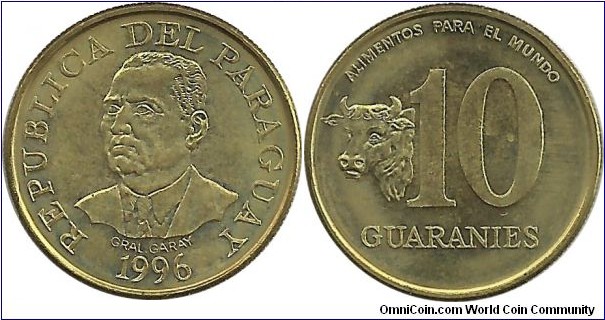Paraguay 10 Guaranies 1996-FAO